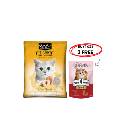 Kit Cat Clumping White Peach 7kg