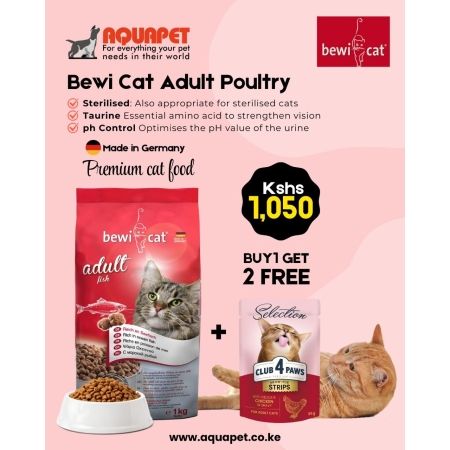 Bewi Cat Adult Poultry 1kg