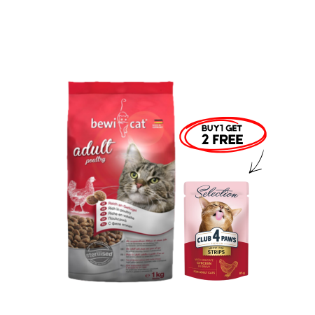 Bewi Cat Adult Poultry 1kg