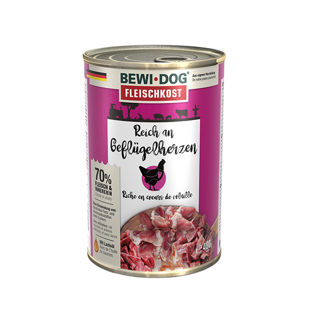 Bewi Dog Poultry Hearts 400g