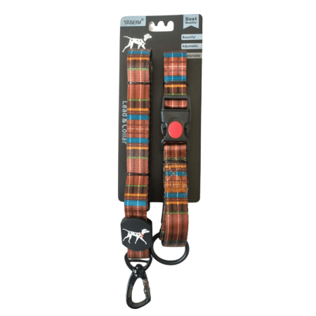Chic Dog Leash + Collar VD-03 matching set for stylish walks at Aquapet Kenya