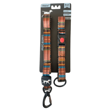 Chic Dog Leash + Collar VD-04 matching set for dogs at Aquapet Kenya