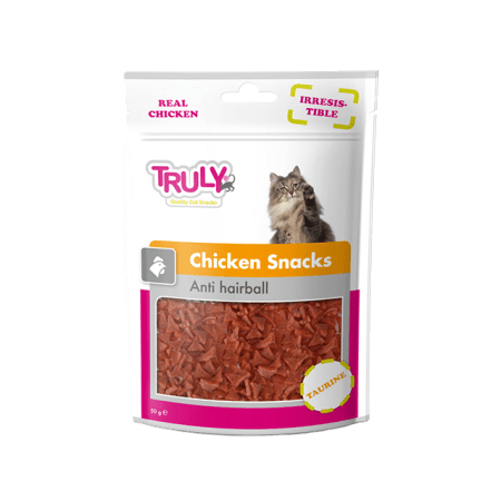 Truly Chicken Snacks Anti-Hairball For Cat 50G #CA-09H-01