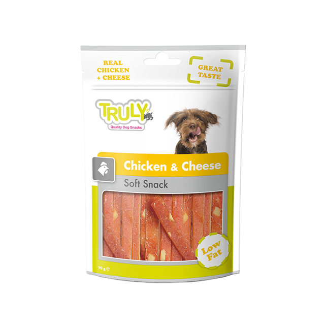 Truly Slices Chicken &amp; Cheese For Dog 90G #CB-06S