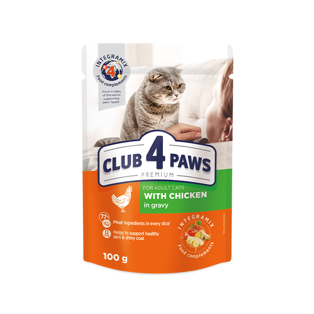 Club 4 Paws Cat Chicken In Gravy 100g