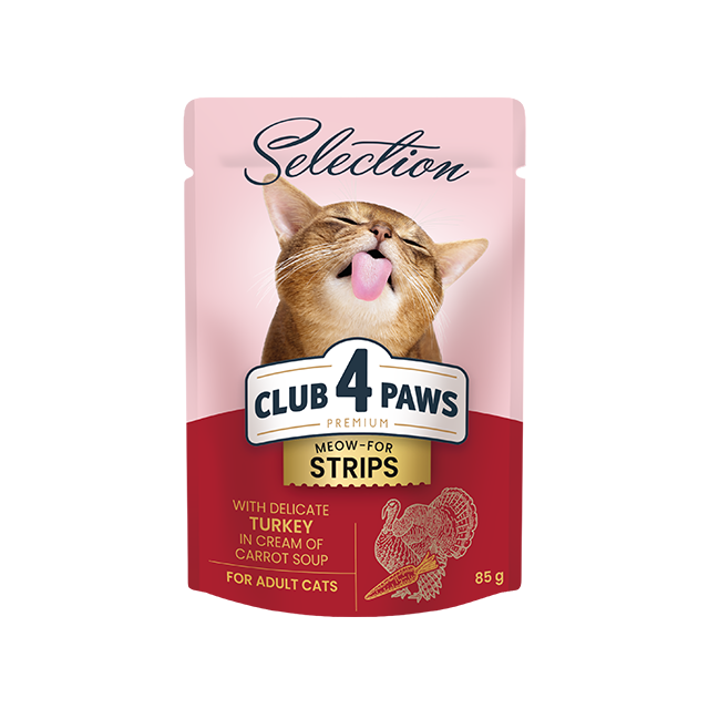 Club4Paws Cat Strips Turkey In Gravy Family Pack