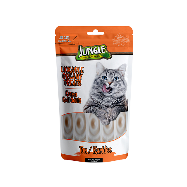 Jungle Creamy Treats Cat Tuna+Shrimps 70g