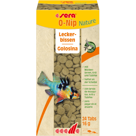 O-Nip Nature Tabs natural fish treats for aquarium enrichment