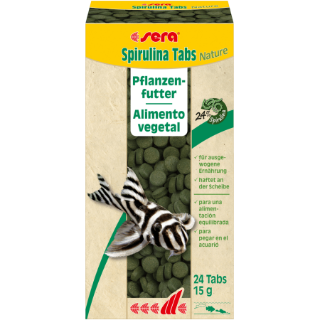 Spirulina Tabs 24 nutrient-rich algae wafers for aquarium fish