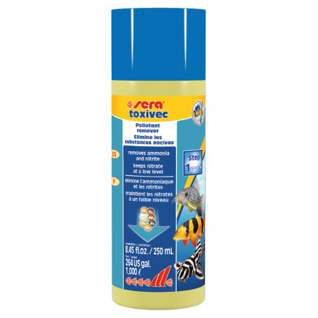 Toxivec 250ml aquarium water detoxifier for fish health