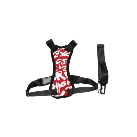 Aquapet Tailup Dog Safety Harness STD-M in medium size, featuring dual leash clips, breathable mesh, and adjustable straps for secure and comfortable walks