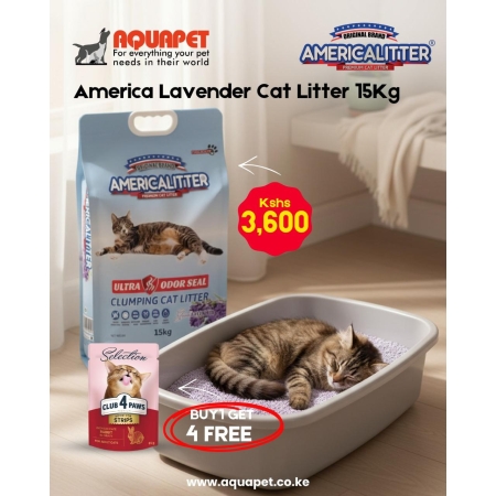 America Lavender Cat Litter 15Kg