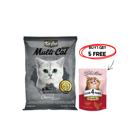 Kit Cat MultiCat Charcoal 20Kg