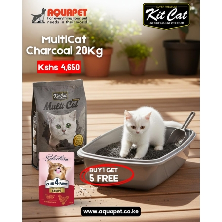 Kit Cat MultiCat Charcoal 20Kg