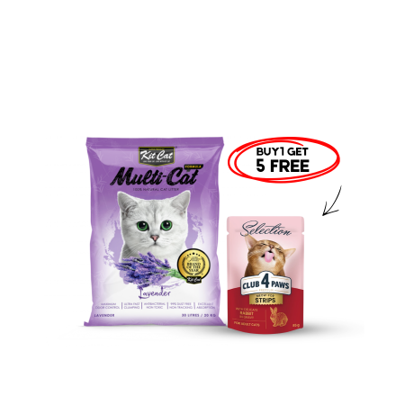 Kit Cat MultiCat Lavender 20Kg