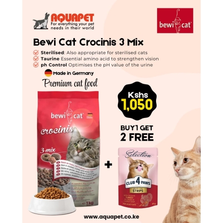 Bewi Cat Crocinis 3 Mix 1Kg