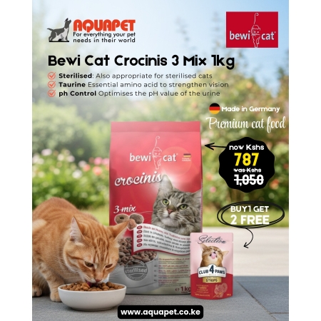 Bewi Cat Crocinis 3 Mix 1Kg