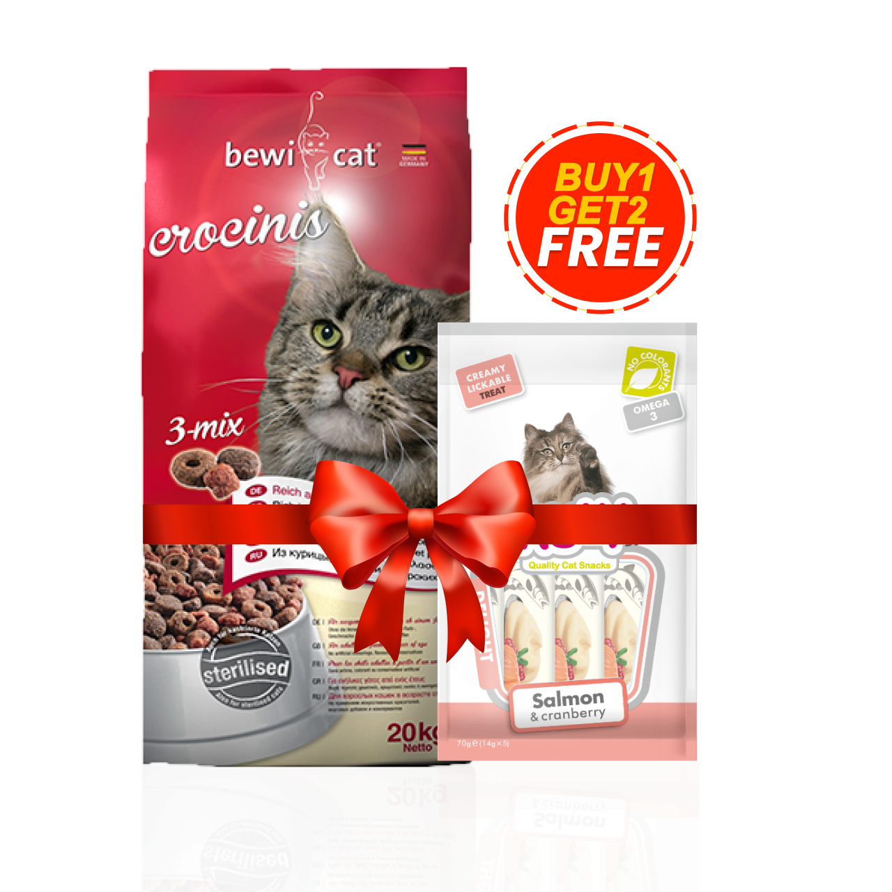 Bewi Cat Crocinis 3 Mix 20kg