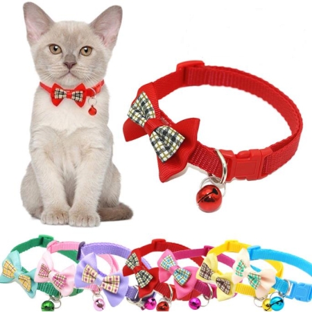 Chik Cat Collar with Bowtie ALBB-06