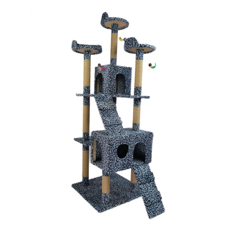Chik Cat Tree Leopard Grey M9-25