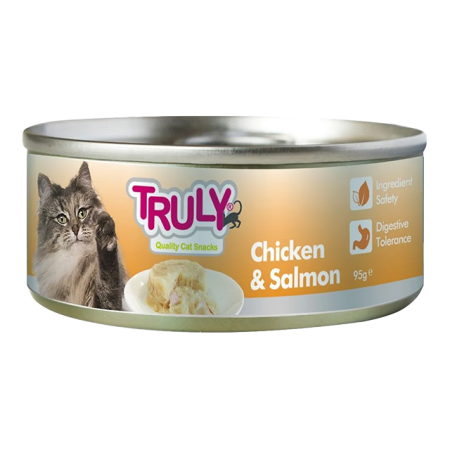 Truly Chicken & Salmon Can 95g #TNC-06