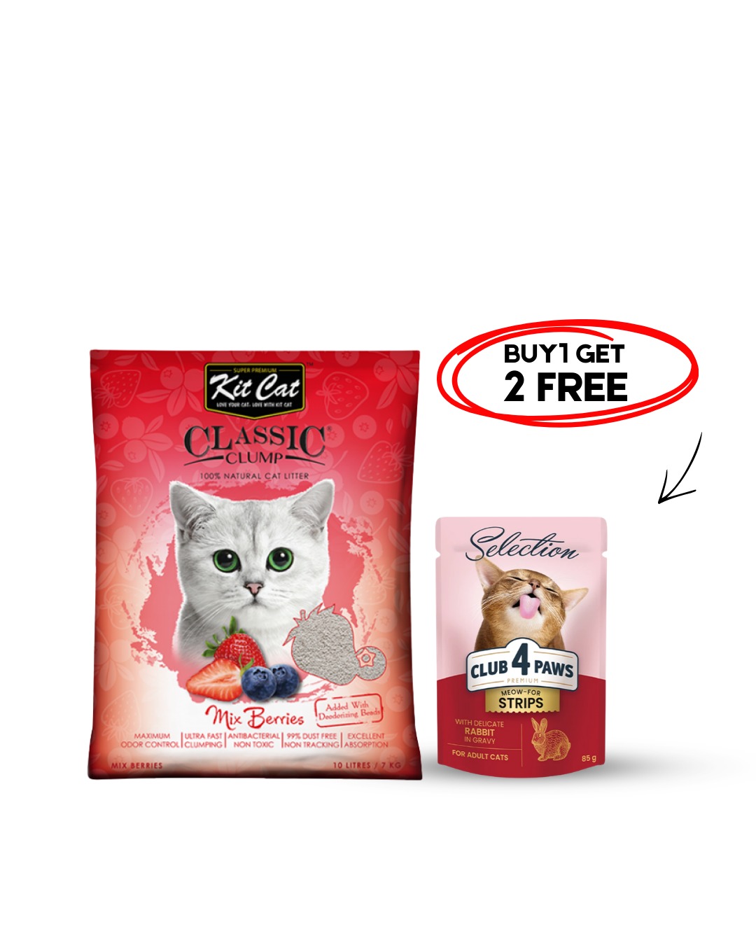 Kit Cat Clumping Mixberries 7kg