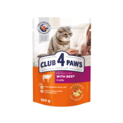 Club 4 Paws Cat Beef In Jelly 100g