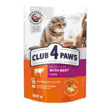Club 4 Paws Cat Beef In Jelly 100g