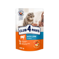 Club 4 Paws Cat Lamb In Gravy 100g