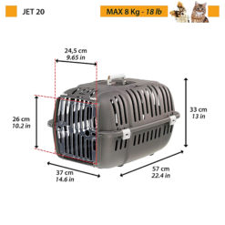 Alternative view of Ferplast Jet 20 Carrier