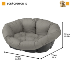 Alternative view of Ferplast Sofa 10 Pet Bed + Basin - Telacitta