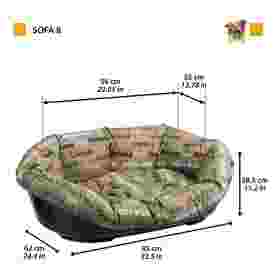 Alternative view of Ferplast Sofa 8 Pet Bed + Basin - Telacitta