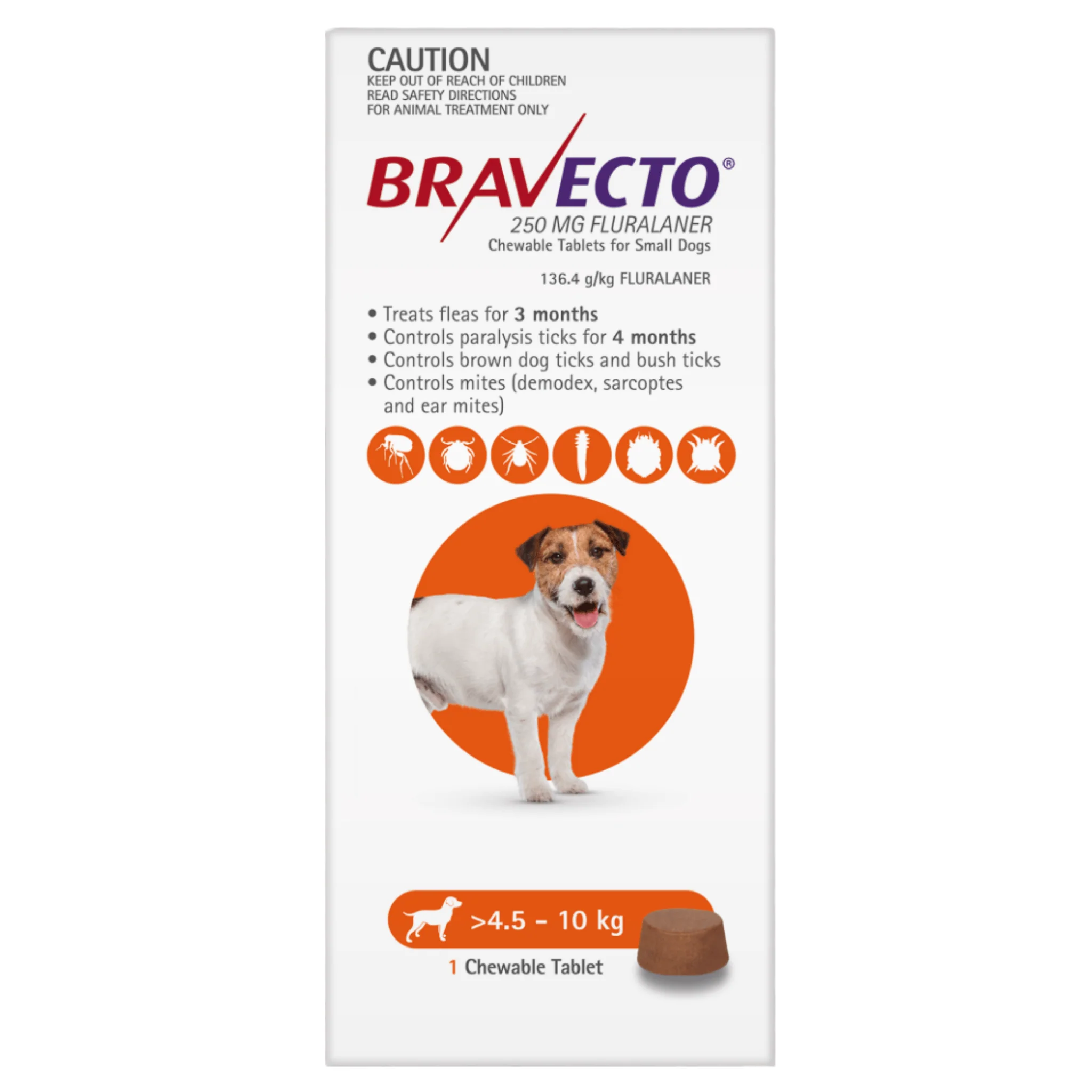 Bravecto Dog Tab - S
