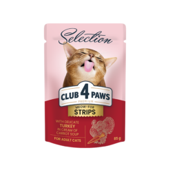 Alternative view of Club 4 Paws Cat Strips Turkey In Gravy 85g