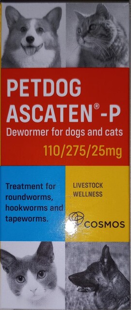 Ascaten -P Dewormer Tabs (6 Tablets)