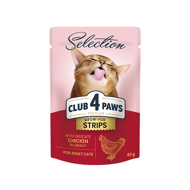 Club4Paws Cat Strips Chicken in Gravy Family Pack